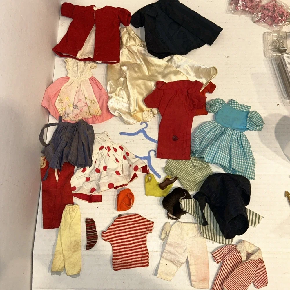 Vintage‎ Barbie Clothes Lot Some Unbranded / Stained 1960s-1970s C3